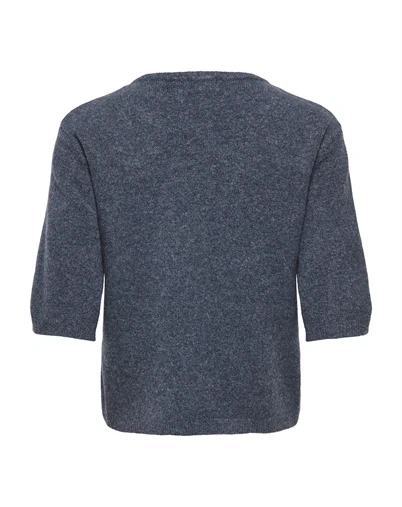 JDY - JDYRue Life Pearl Cardigan - Total Eclipse/Melange